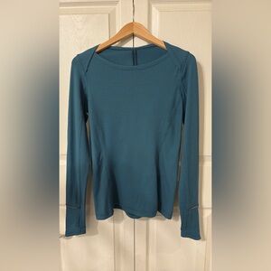 lululemon athletica Teal Long Sleeve Top